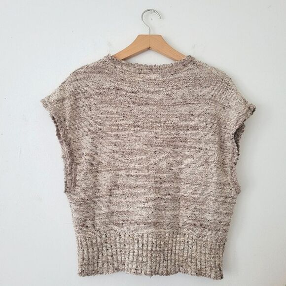 Vintage Penrose Silk/Wool Blend Sweater Brown/Cream - Picture 5 of 5